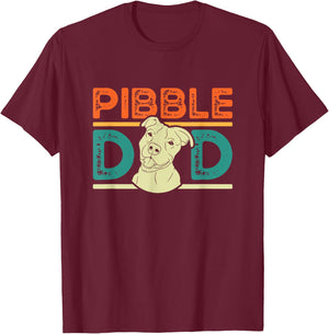 Pibble Dad T-Shirt - T-Shirt | Maroon