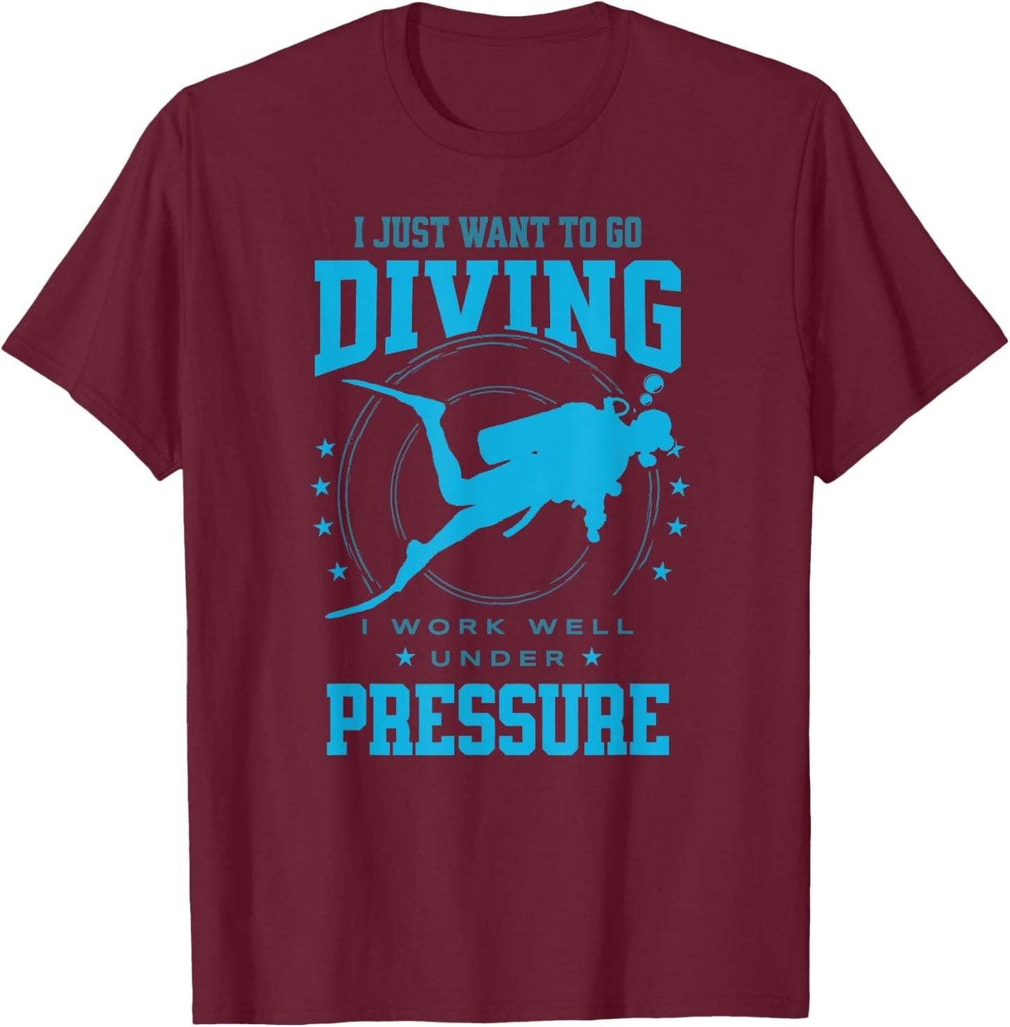 Scuba Diving Flag Gear Scuba Diving Equipment Deep Dive T-Shirt - T-Shirt | Maroon