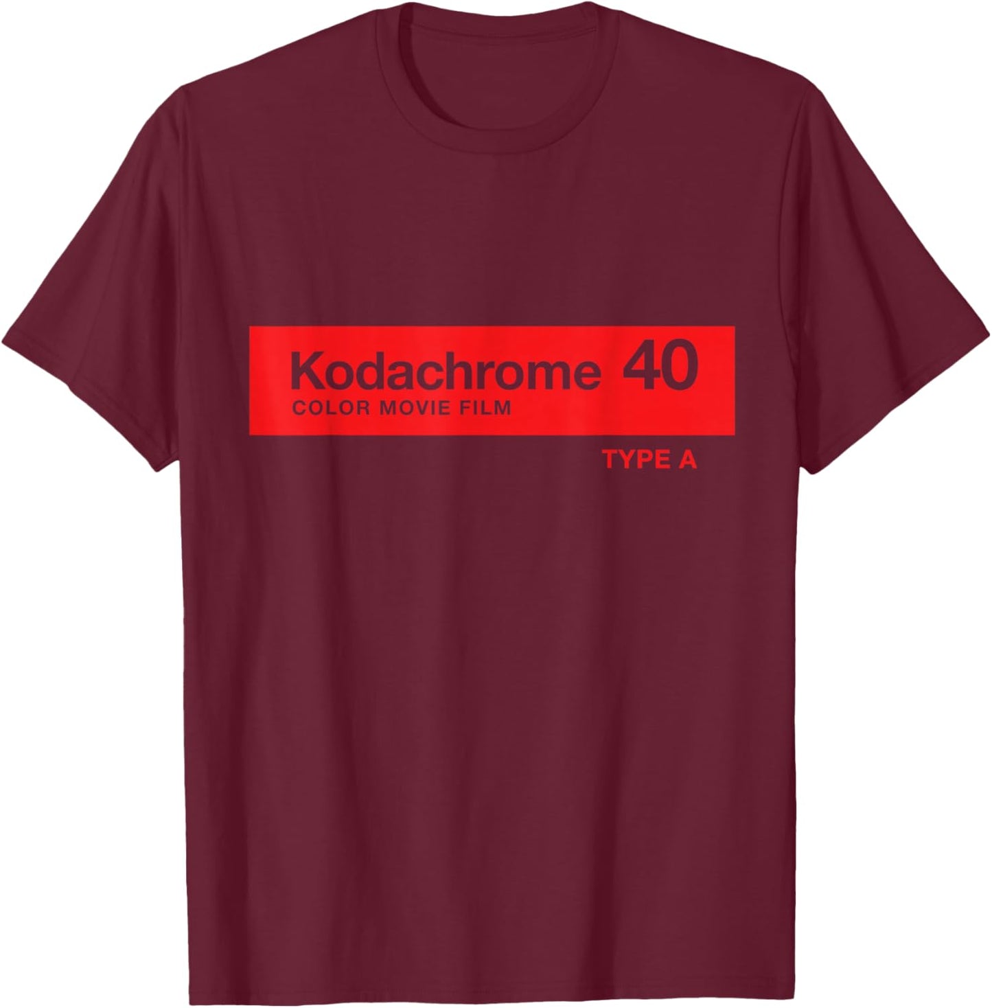 Kodak Kodachrome 40 T-Shirt - T-Shirt | Maroon