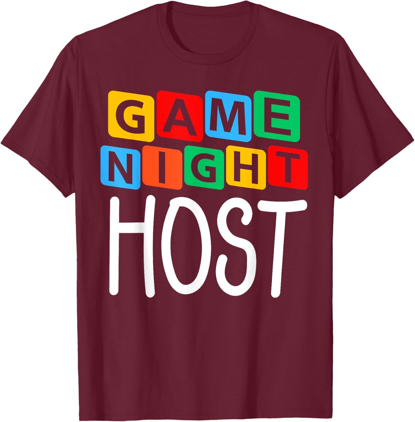 Trivia Night Team Family Game Night Host T-Shirt - T-Shirt | Maroon