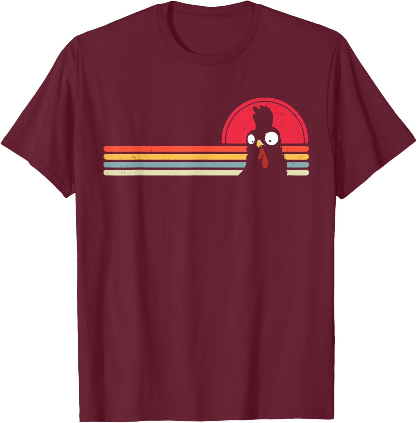Chicken Farming Retro Chicken Farmer Girls Boys Men T-Shirt - T-Shirt | Maroon