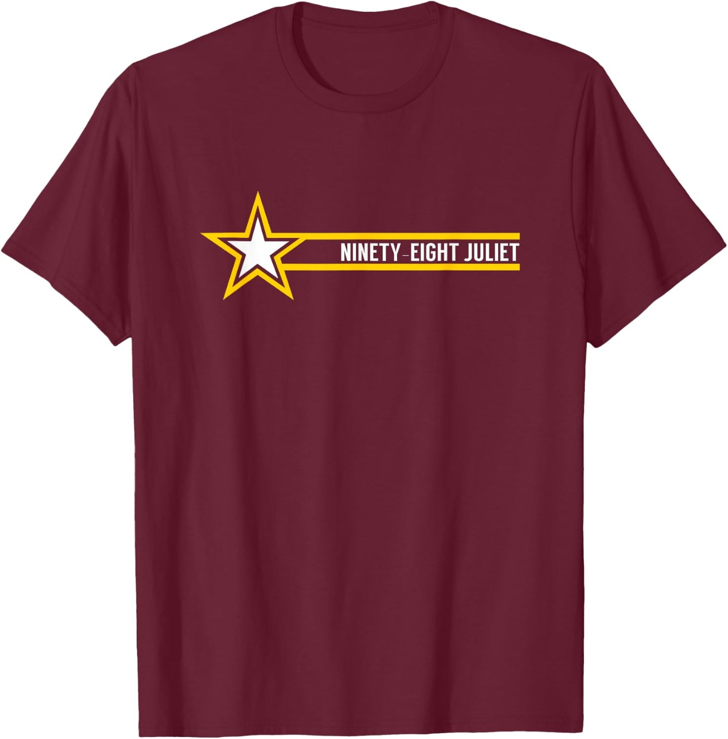 Military 98J Electronic Intelligence Interceptor/Analyst T-Shirt - T-Shirt | Maroon