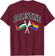 Palestine & Rainbow Pride Flag Proud Palestinian T-Shirt - T-Shirt | Maroon
