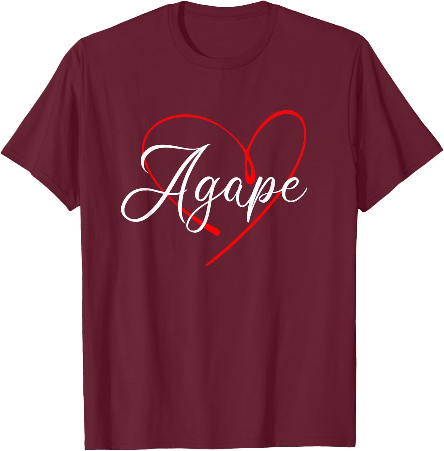 Agape greek word christianism agape T-Shirt - T-Shirt | Maroon