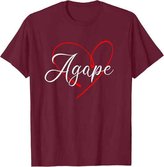 Agape greek word christianism agape T-Shirt - T-Shirt | Maroon