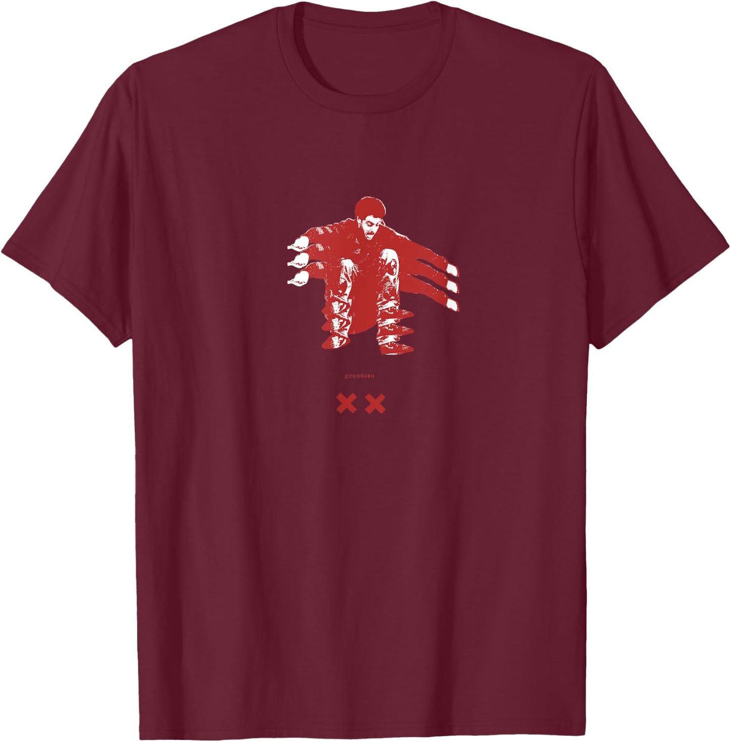 Grandson Jump Stack T-Shirt - T-Shirt | Maroon