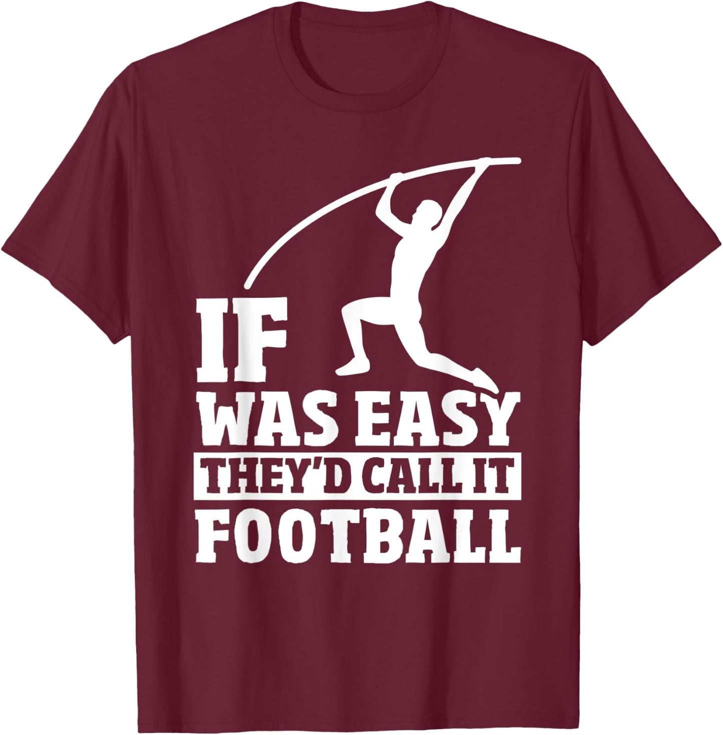 Funny Pole Vault Jumper - Pole Vaulting Sports Pole Vault T-Shirt - T-Shirt | Maroon