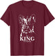 Funny French Bulldog with crown King dog mom dog T-Shirt - T-Shirt | Maroon