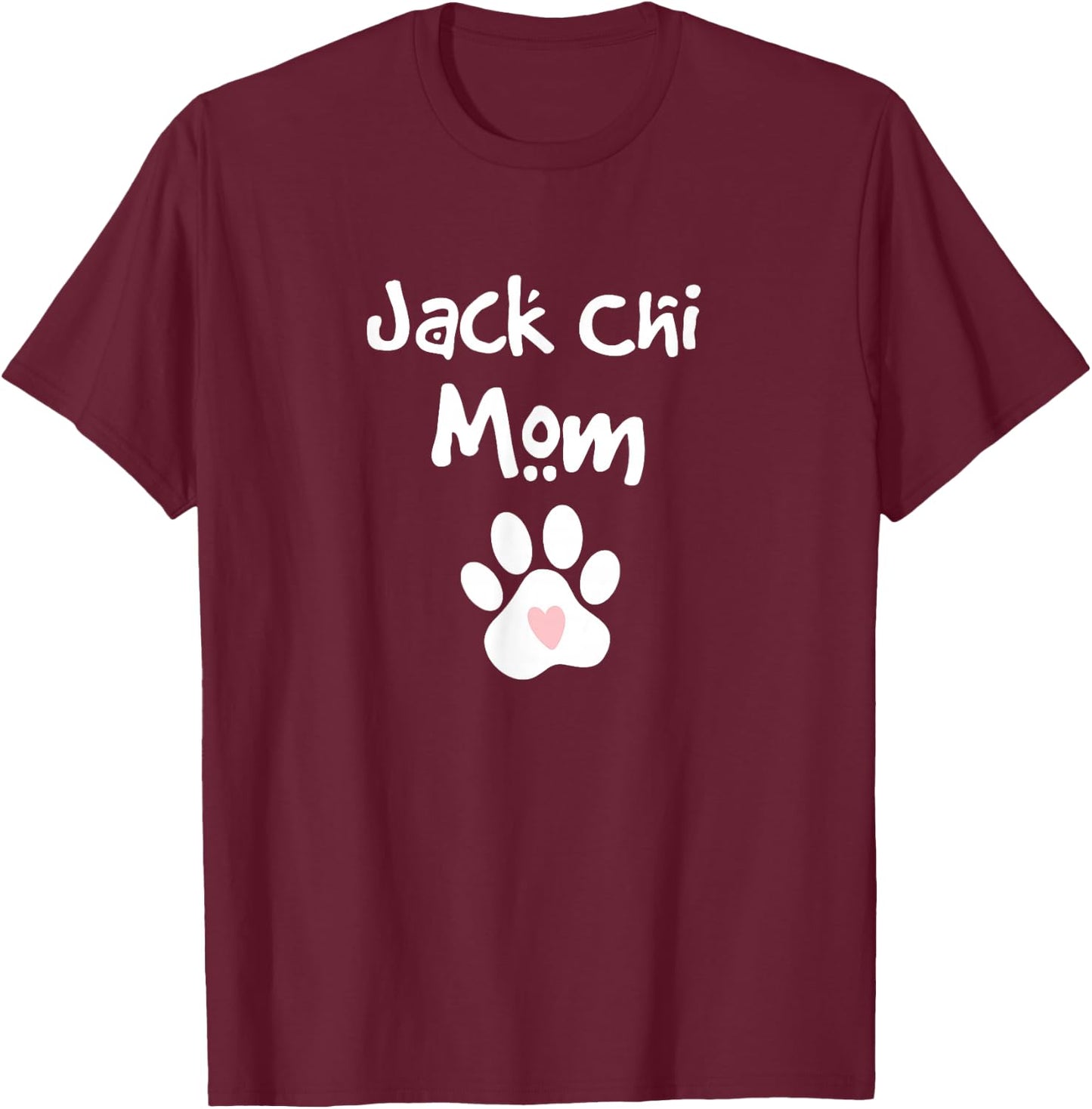 Jack Chi Mom Chihuahua Jack Russell Terrier Mix Breed Dog T-Shirt - T-Shirt | Maroon