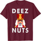 Deez Nuts | Funny Christmas Nutcracker Kids T-Shirt - T-Shirt | Maroon