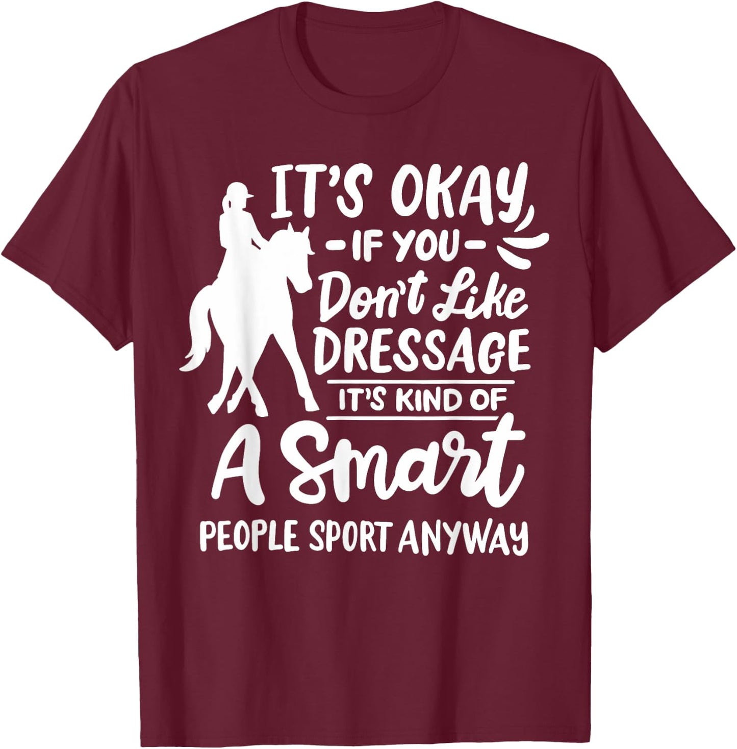 Dressage T-Shirt - T-Shirt | Maroon
