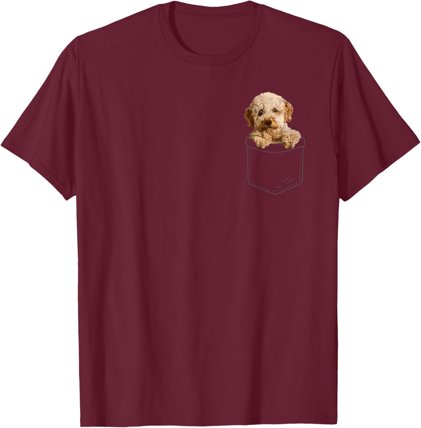 Cute Goldendoodle Design Women Goldendoodle Doodle T-Shirt - T-Shirt | Maroon