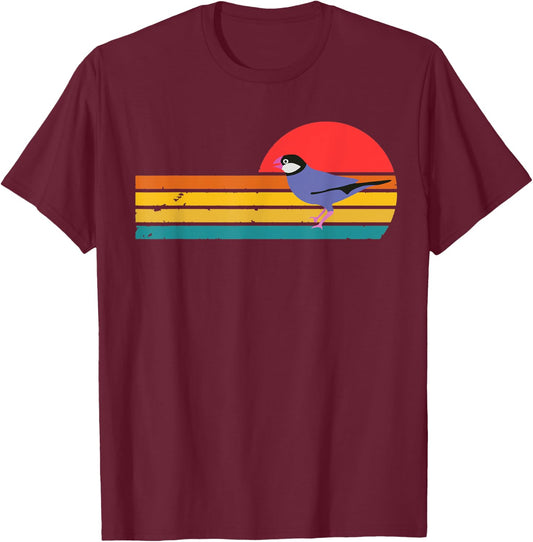 Finch Bird Birding Vintage Retro Finches T-Shirt - T-Shirt | Maroon