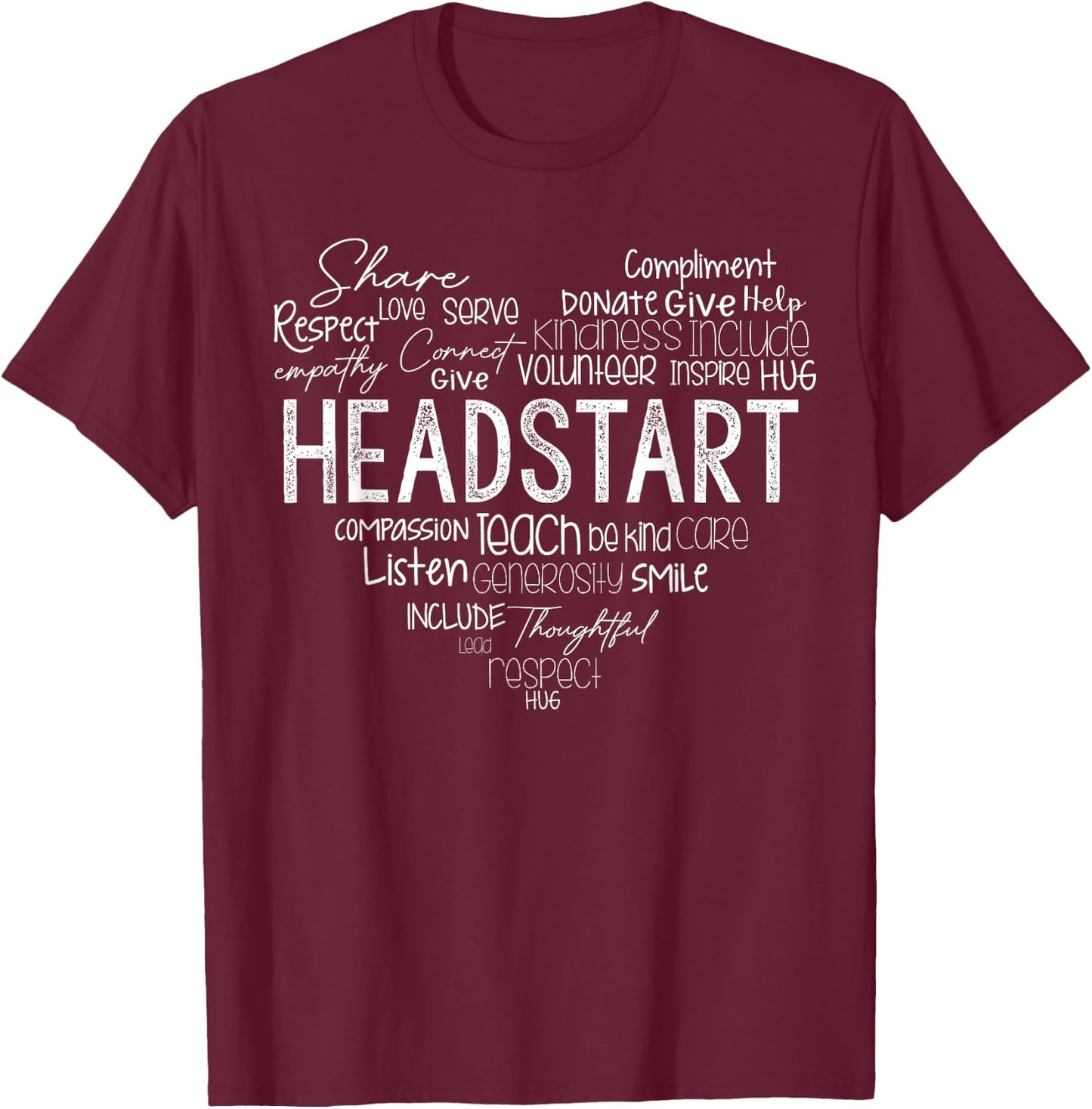 Girl First Day Headstart Leopard Plaid Back School Teacher T-Shirt - T-Shirt | Maroon