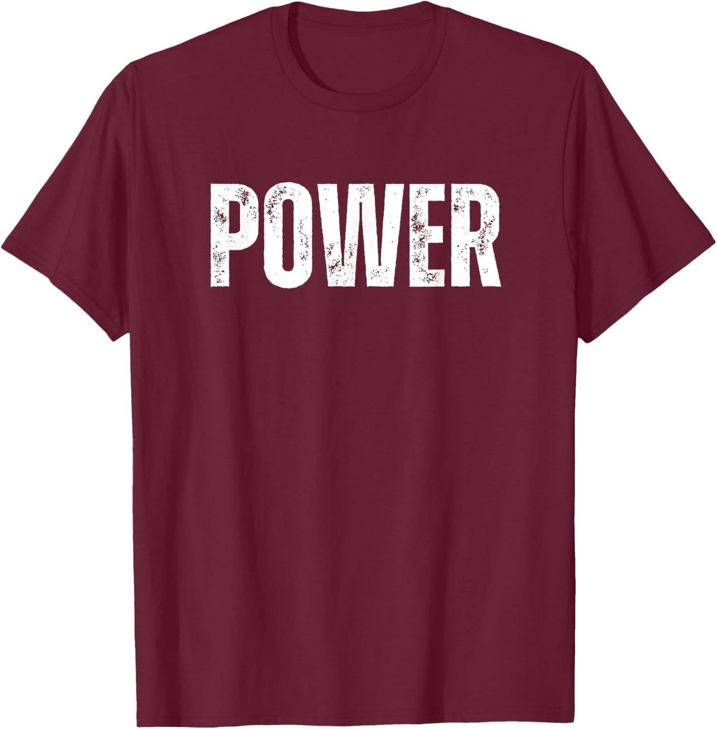 Words Are Powerful Shirts Co50 -Adult Power Black Short Sleeve Small T-Shirt - T-Shirt | Maroon