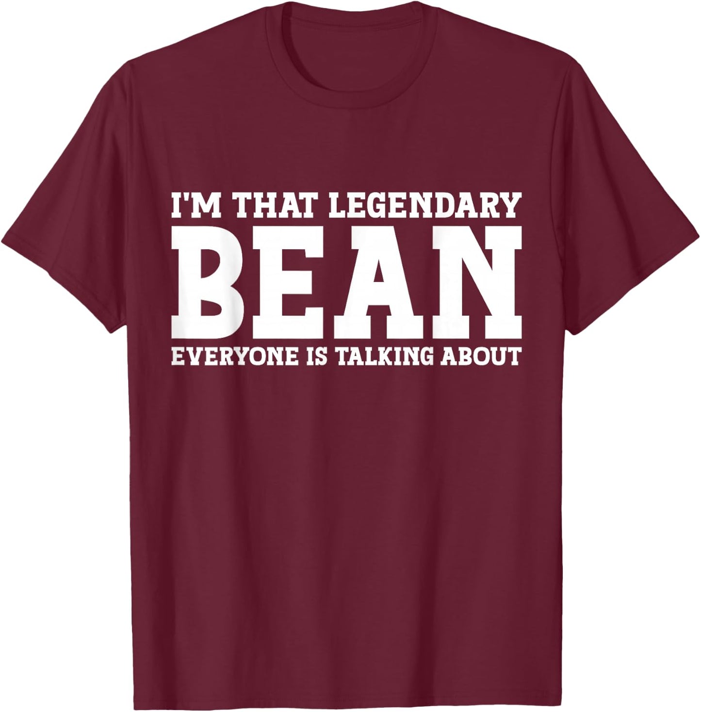 Bean Surname Funny Team Family Last Name Bean T-Shirt - T-Shirt | Maroon