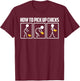Sparta Buy Men's Funny Geek Humour How to Pick Up Chicks T-Shirt - T-Shirt | Maroon