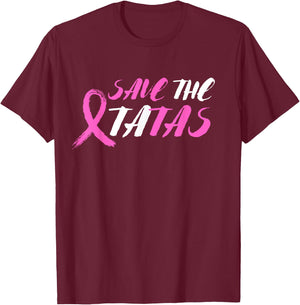 Save the tatas T-Shirt - T-Shirt | Maroon