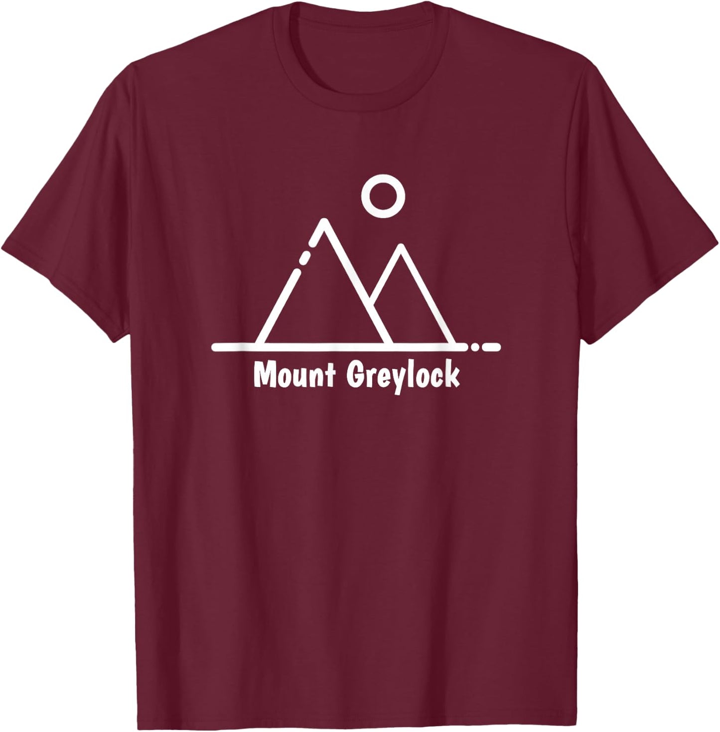 Mount Greylock Massachusetts Mountain Hike Hiker Rustic T-Shirt - T-Shirt | Maroon