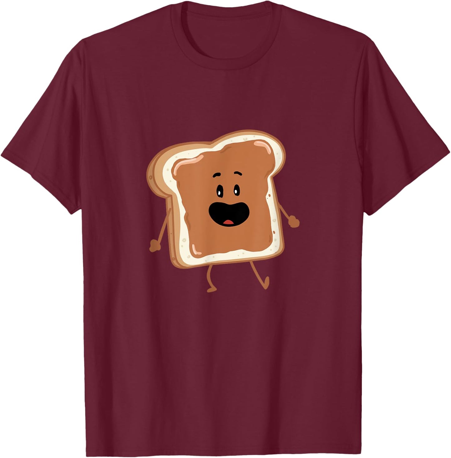 Dancing Peanut Butter matching Peanut Butter and Jelly T-Shirt - T-Shirt | Maroon