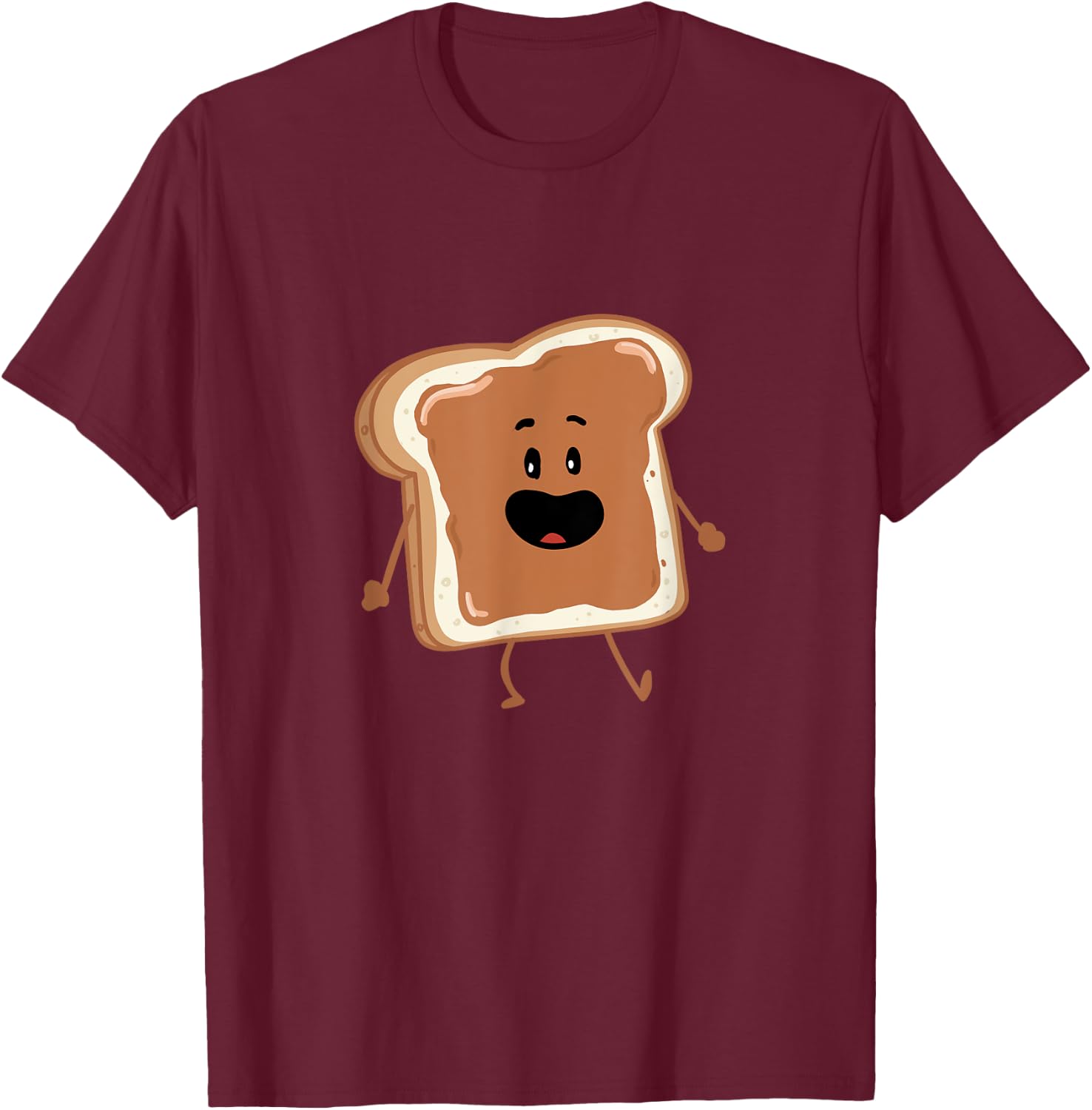 Dancing Peanut Butter matching Peanut Butter and Jelly T-Shirt - T-Shirt | Maroon