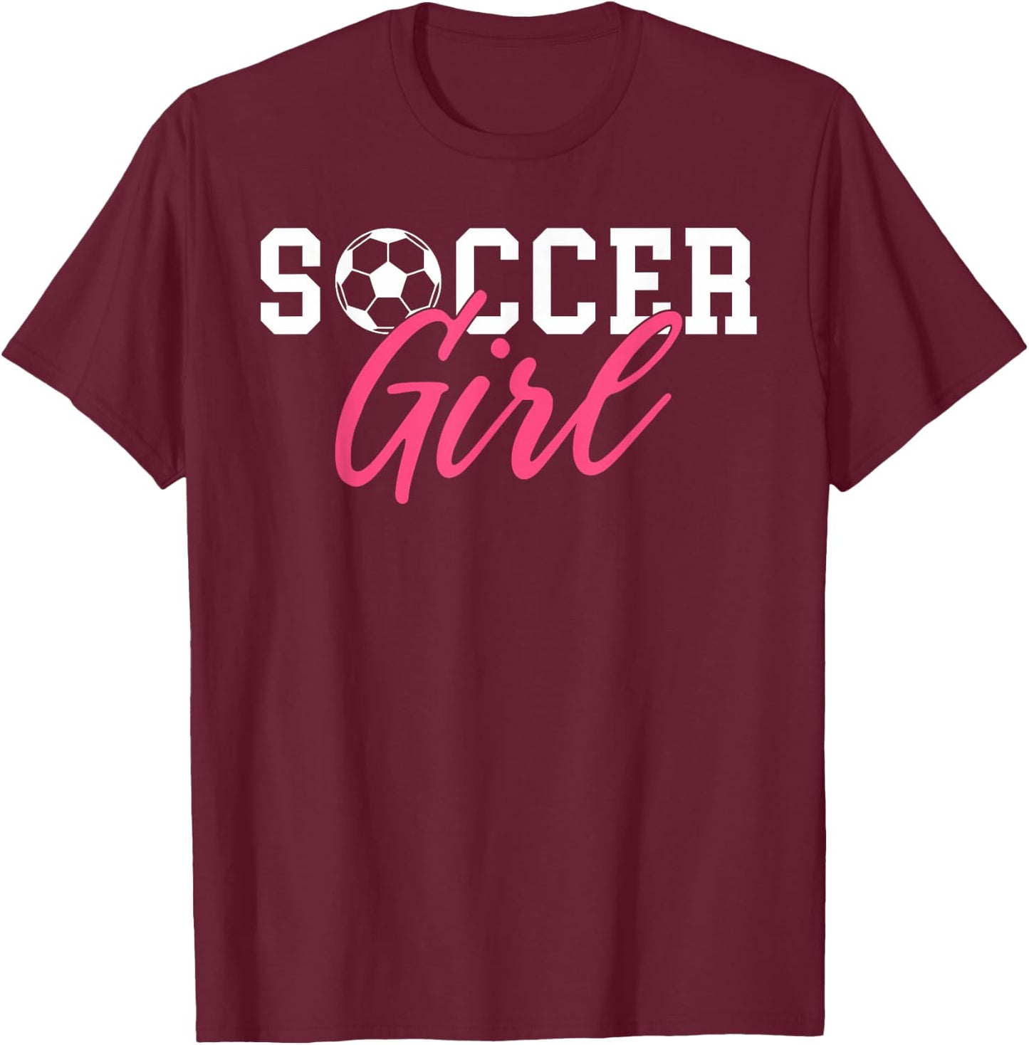 Soccer Girl T-Shirt - T-Shirt | Maroon
