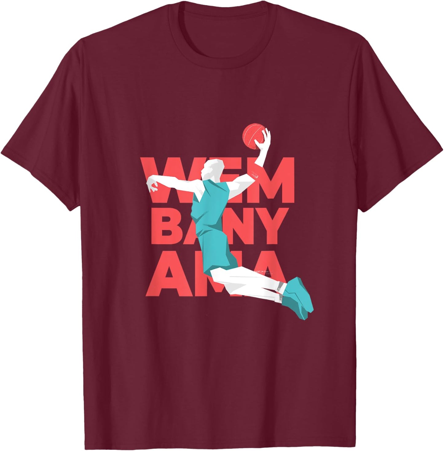 Wembanyama Basketball Amazing Gift Fan T-Shirt - T-Shirt | Maroon