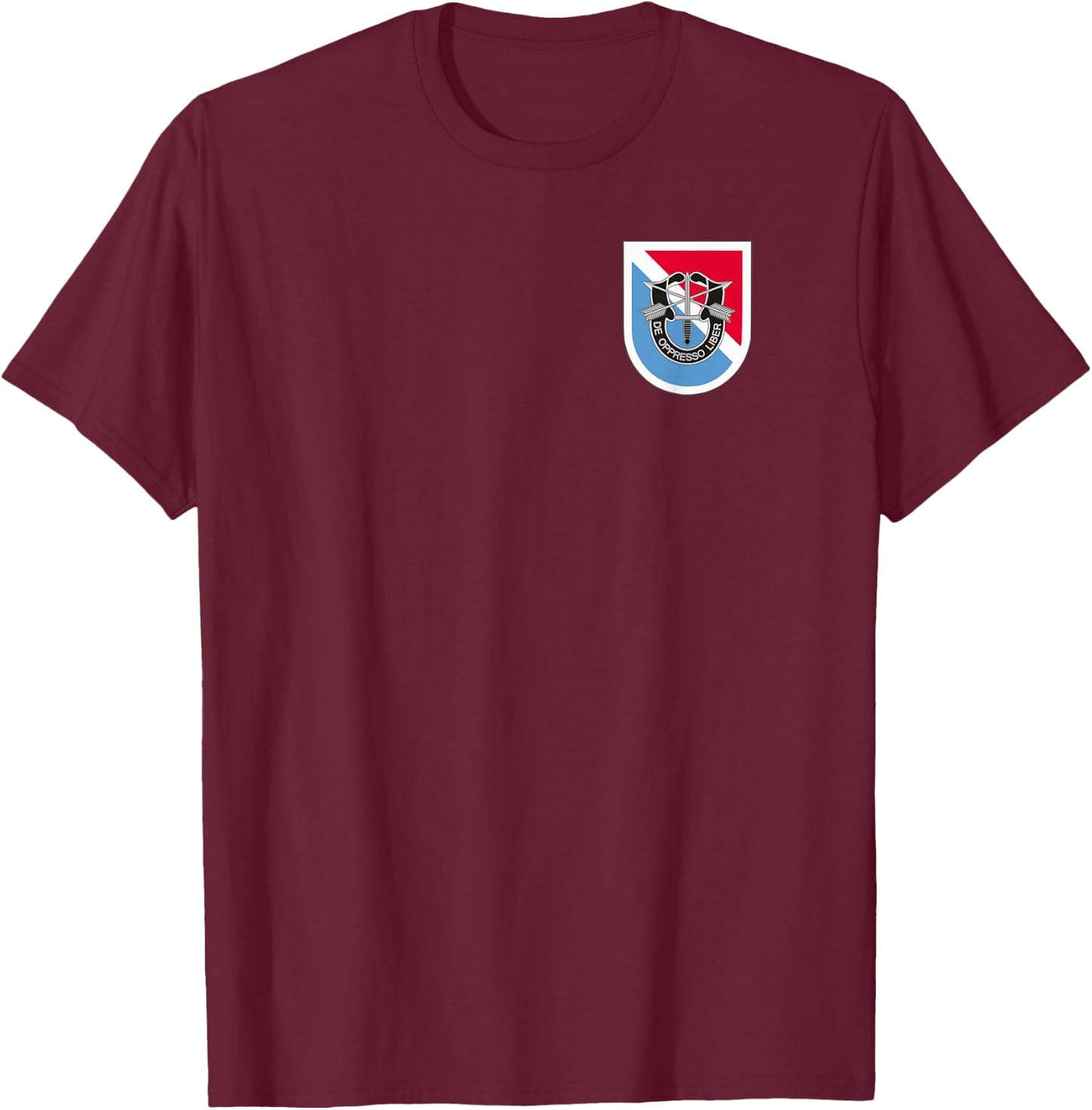 US Special Forces - 11th Special Forces Group (SFG) Flash T-Shirt - T-Shirt | Maroon