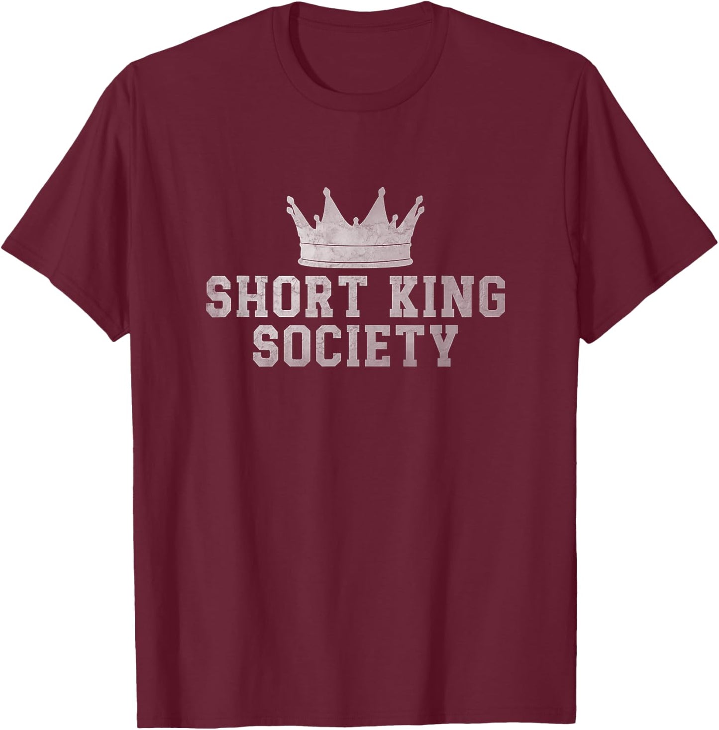 Short King Society - Short King Society Cool Short King Men T-Shirt - T-Shirt | Maroon