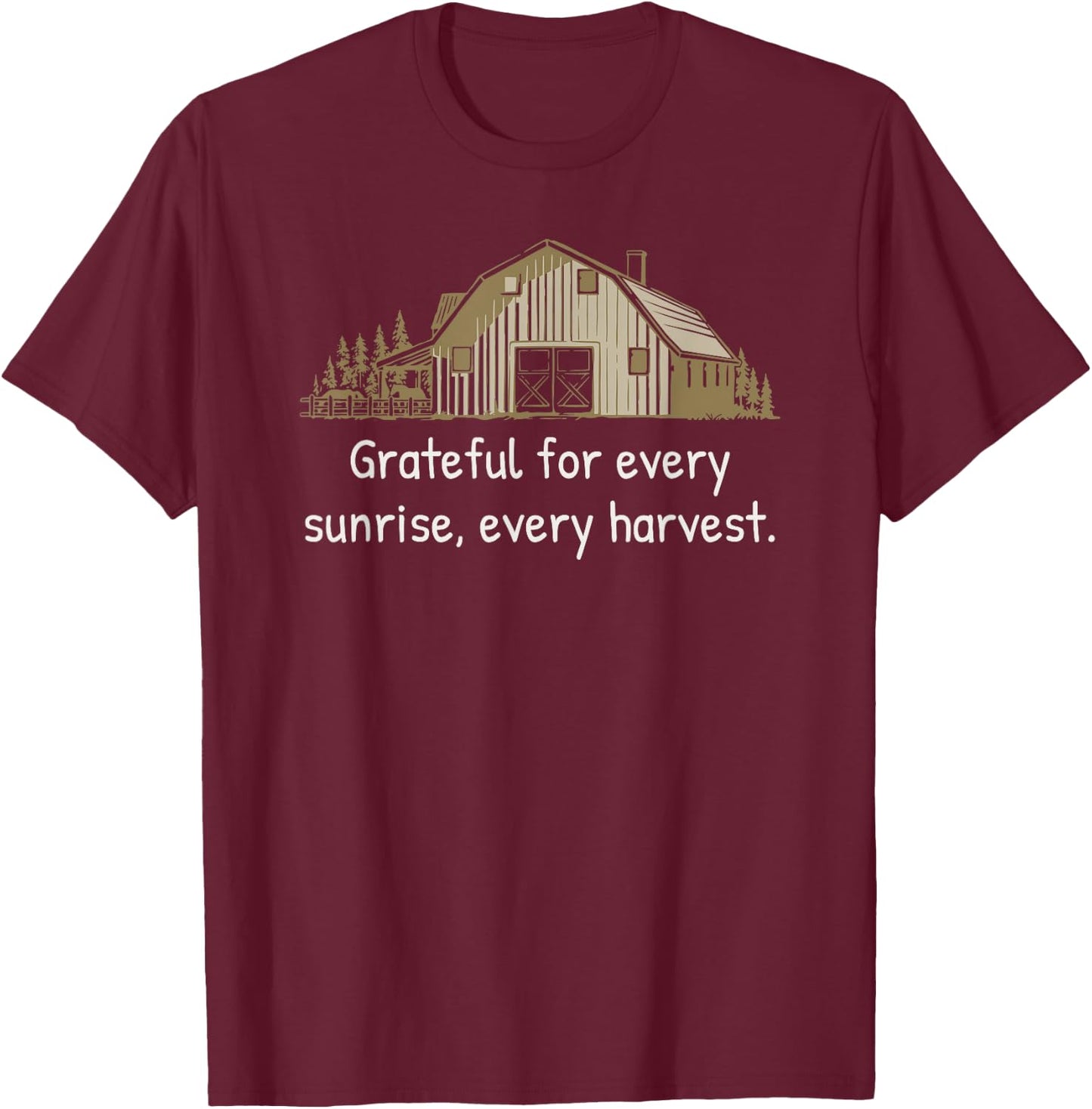 Embrace the Farming Life Harvest Homestead Farmer T-Shirt - T-Shirt | Maroon