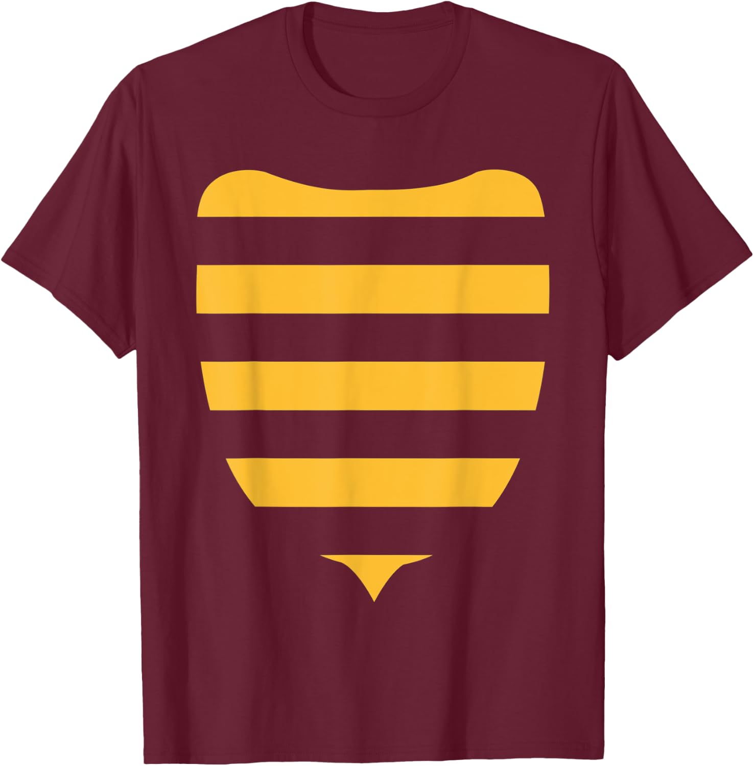 Lazy Bee Costume T-Shirt - T-Shirt | Maroon