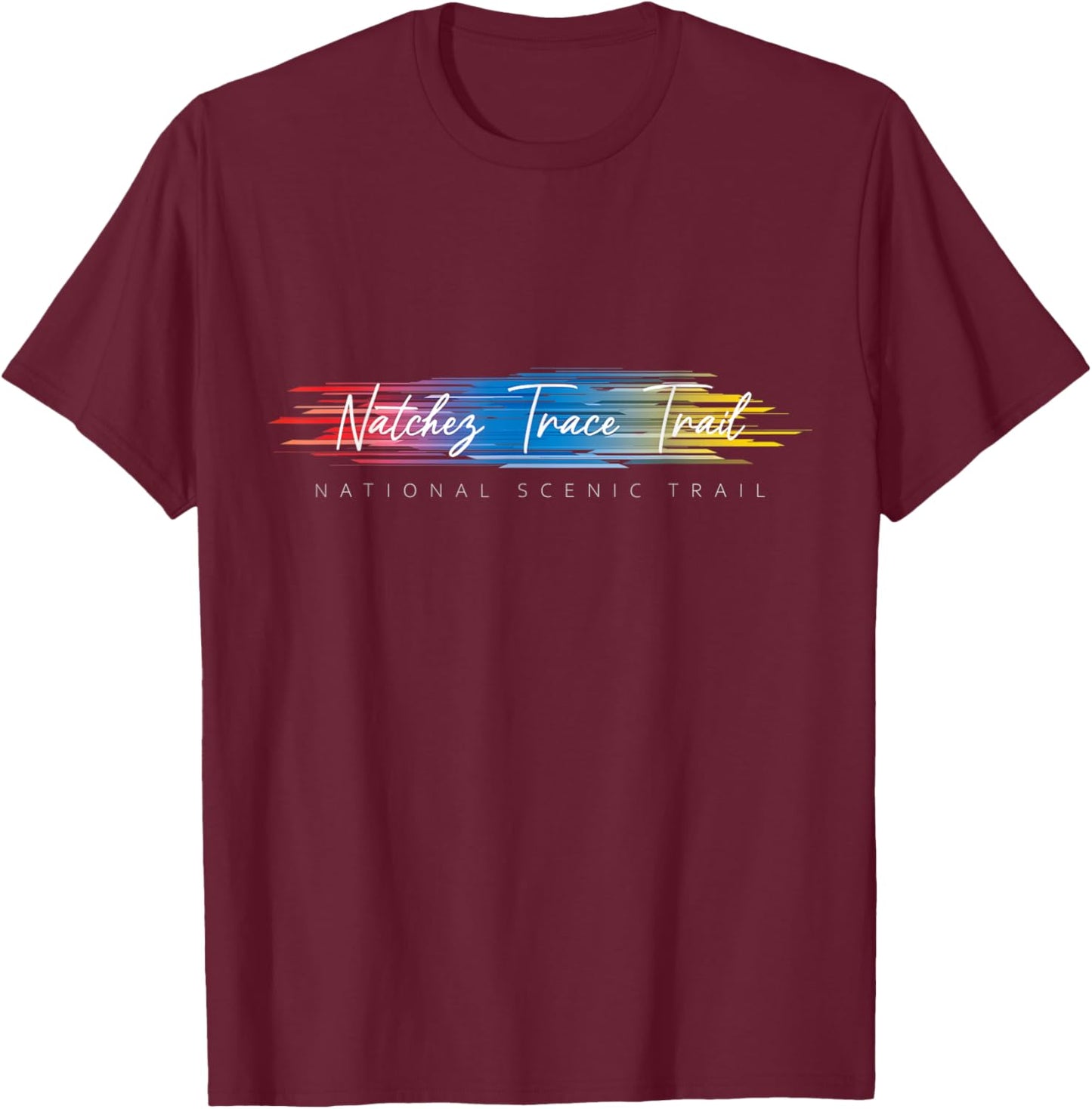 Natchez Trace Trail Vaction Souvenir T-Shirt - T-Shirt | Maroon