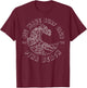 Piha Beach, Big Wave Surf Club, classic surfing beach T-Shirt - T-Shirt | Maroon