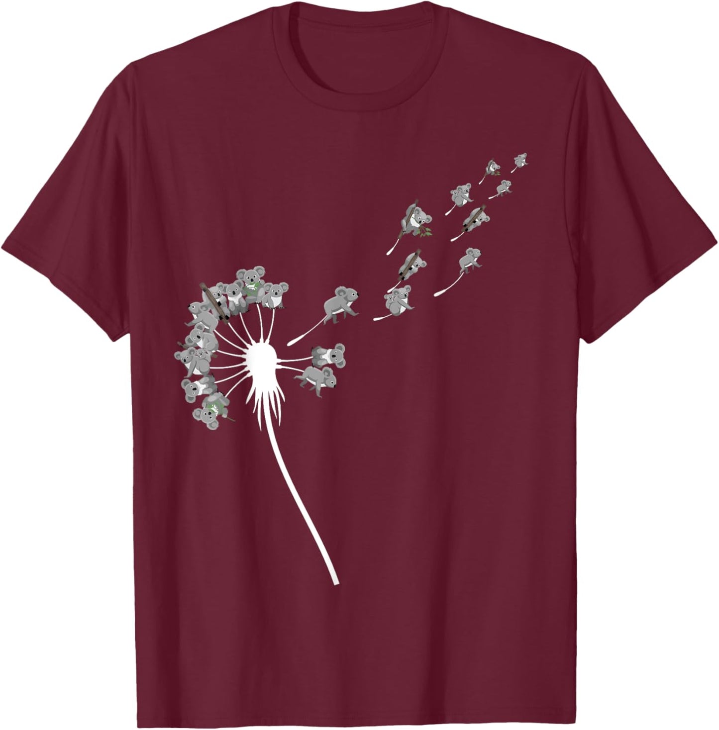 Dandelion Koala Bears Shirt for Koala Lover | Koala T-Shirt - T-Shirt | Maroon