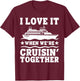 Cruise Art Men Women Couple Cruising Ship Vacation Lovers T-Shirt - T-Shirt | Maroon