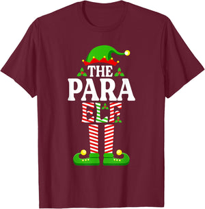 I'm The Para Elf Shirt Funny Christmas Family Matching T-Shirt - T-Shirt | Maroon