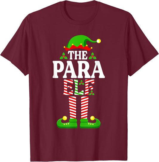 I'm The Para Elf Shirt Funny Christmas Family Matching T-Shirt - T-Shirt | Maroon