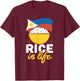 Philippines Filipino Rice Is Life Filipino T-Shirt - T-Shirt | Maroon