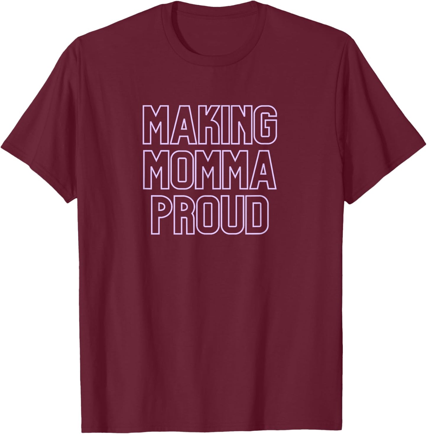 Gym Pump Cover Making Momma Proud Muscle Mommy T-Shirt - T-Shirt | Maroon