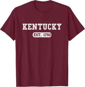 KENTUCKY - Throwback Design - Classic T-Shirt - T-Shirt | Maroon