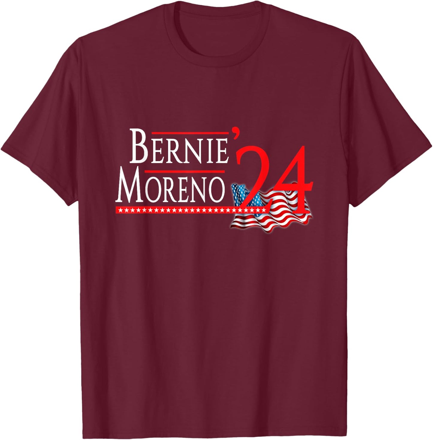 Bernie Moreno For US Senate 2024 Senator Ohio Election T-Shirt - T-Shirt | Maroon