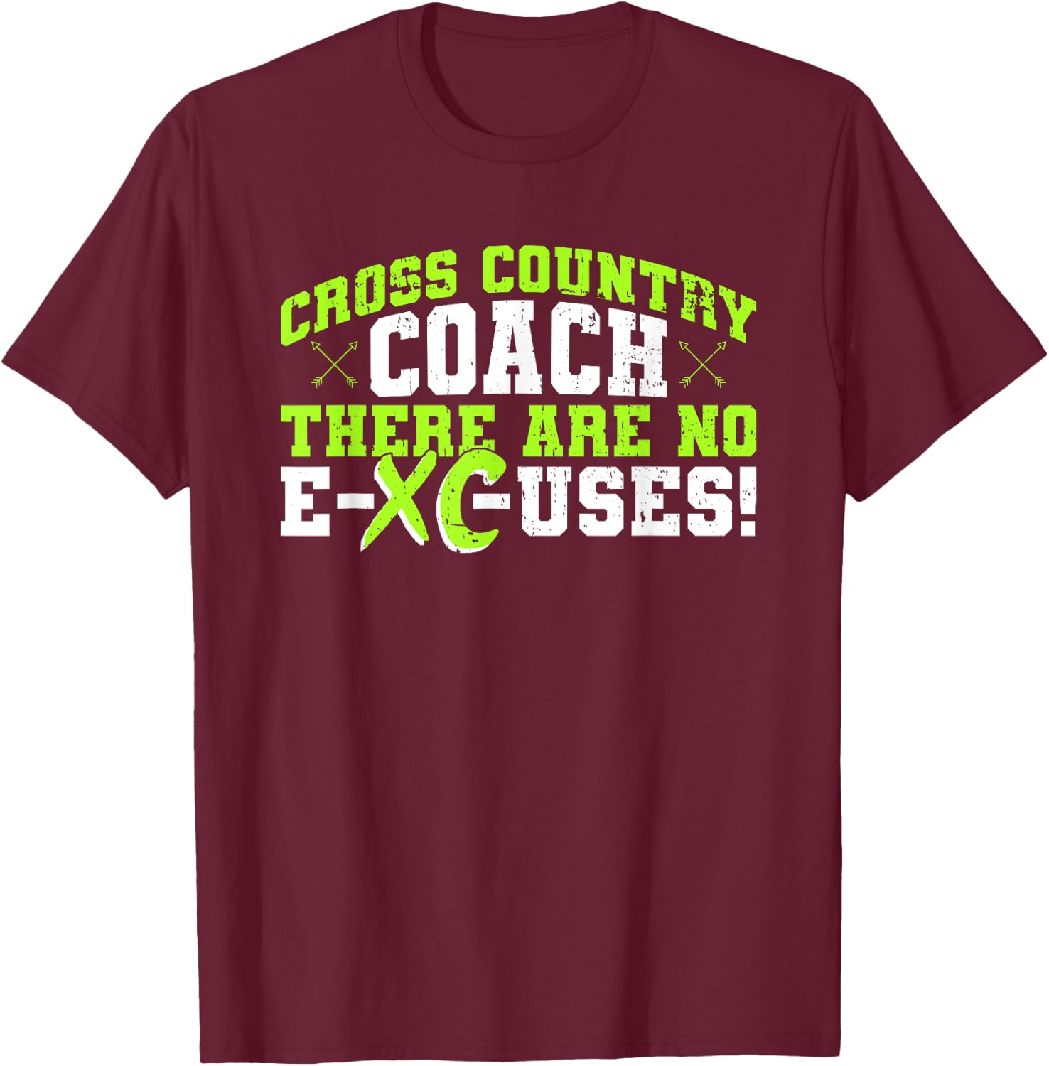 XC Coach Design For Cross Country Running Coach T-Shirt - T-Shirt | Maroon