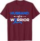 Husband Of a Colon Cancer Warrior Family Colon Cancer T-Shirt - T-Shirt | Maroon