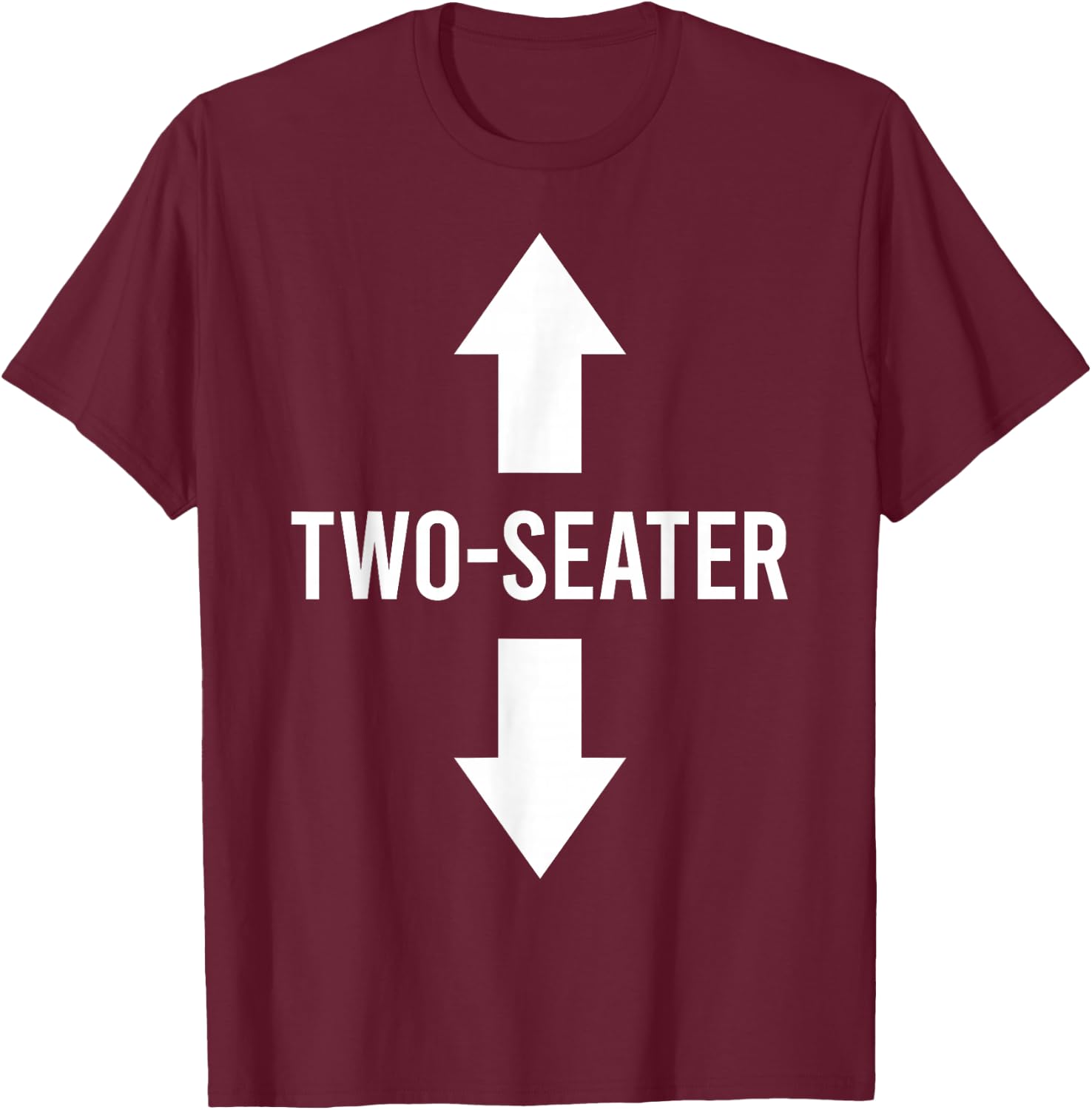 Two Seater T-Shirt - T-Shirt | Maroon