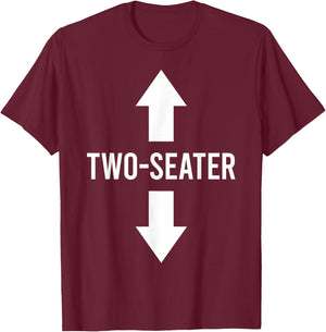 Two Seater T-Shirt - T-Shirt | Maroon