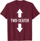 Two Seater T-Shirt - T-Shirt | Maroon