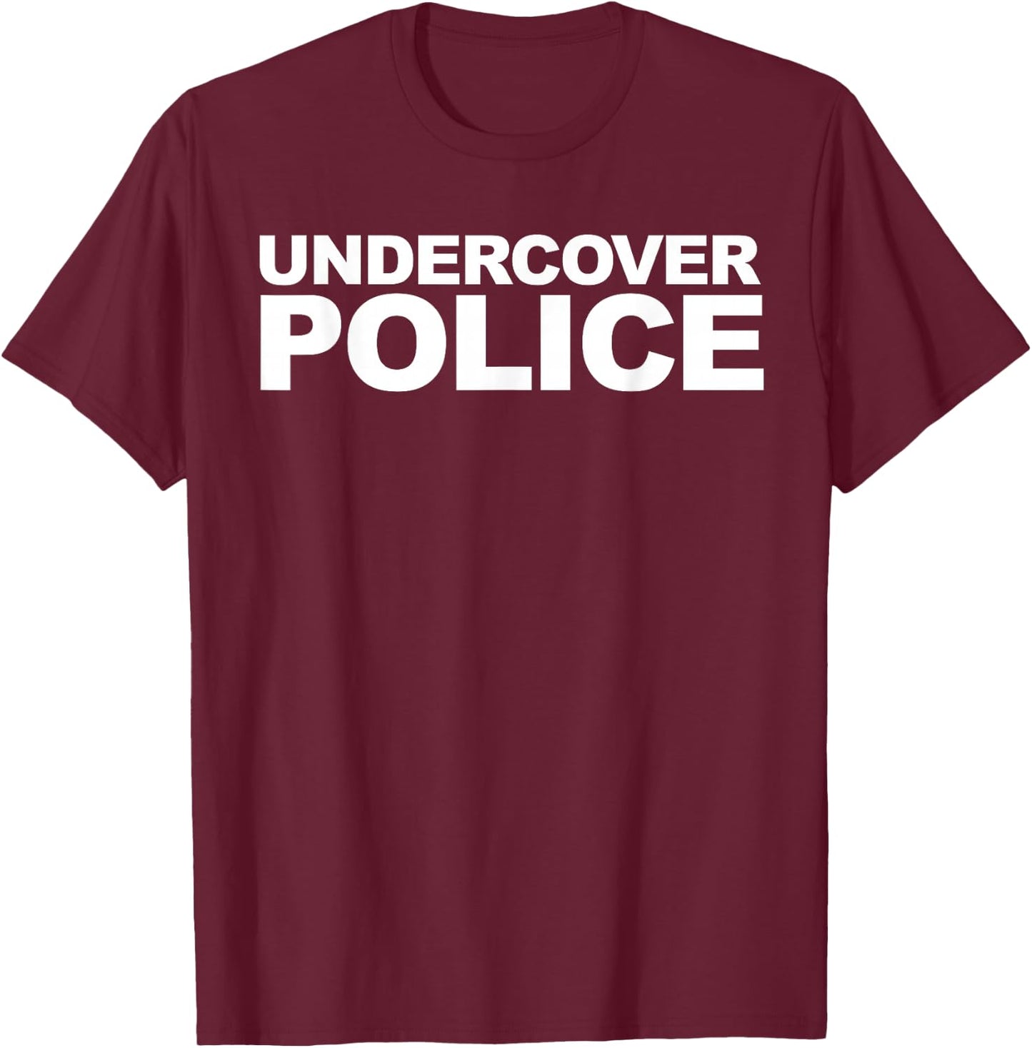 Undercover Police T-Shirt - T-Shirt | Maroon