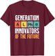 Generation Alpha - Innovators of the Future - Periodic Table T-Shirt - T-Shirt | Maroon