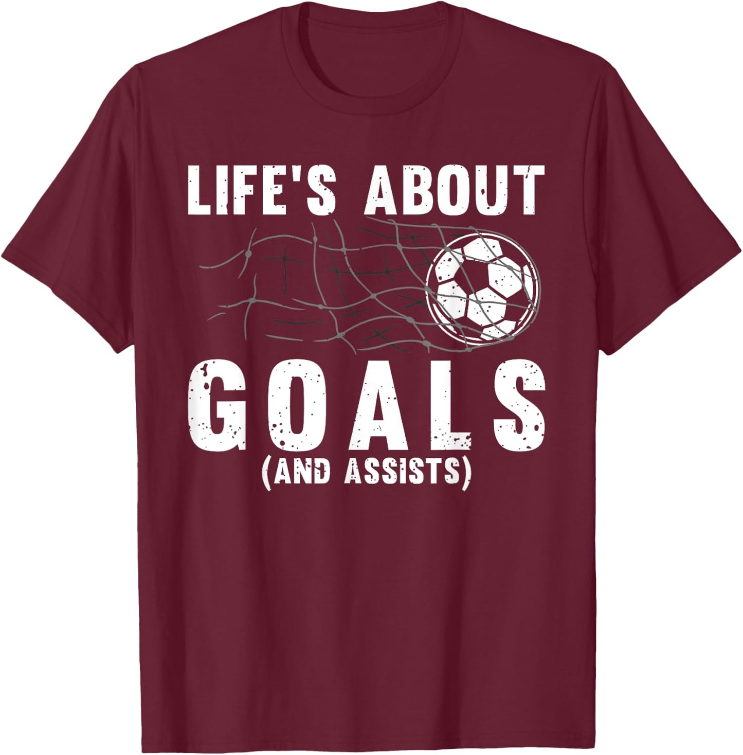 Cool Soccer Women Soccer Lovers Player Football Goal T-Shirt - T-Shirt | Maroon