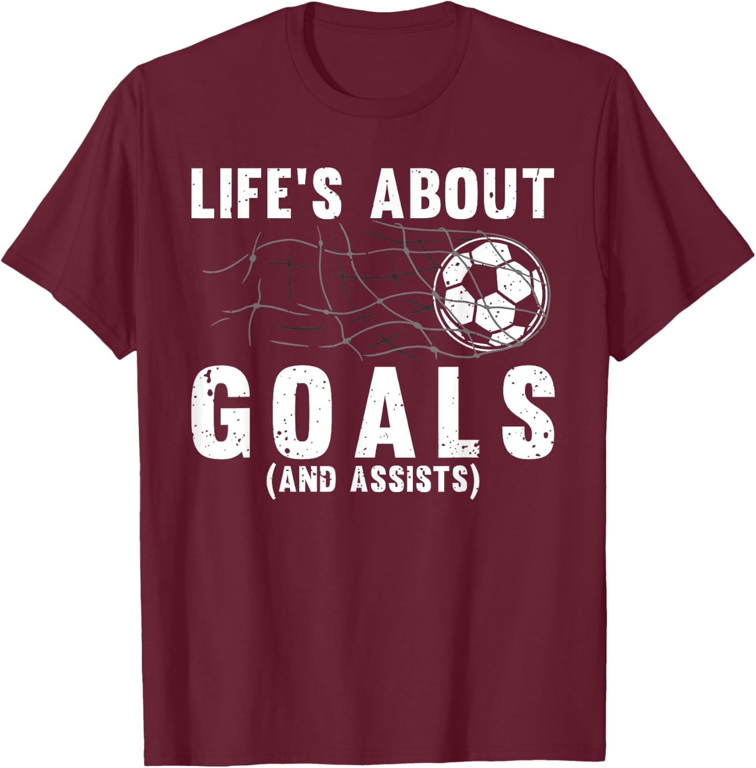 Cool Soccer Women Soccer Lovers Player Football Goal T-Shirt - T-Shirt | Maroon